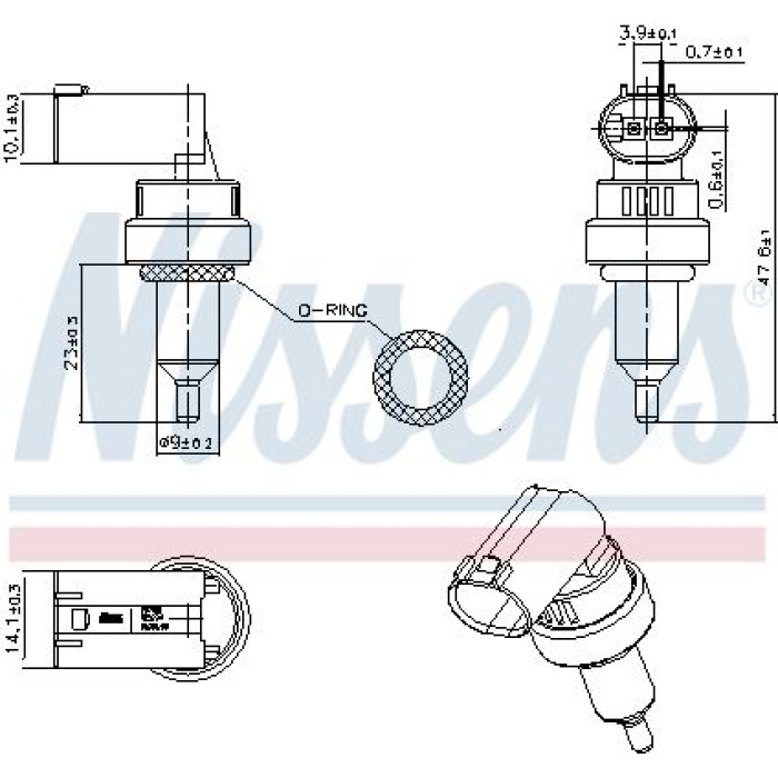 207100 Nissens Kühlmitteltemperatursensor 207100 207100 Nissens Kühlmitteltemperatursensor 207100