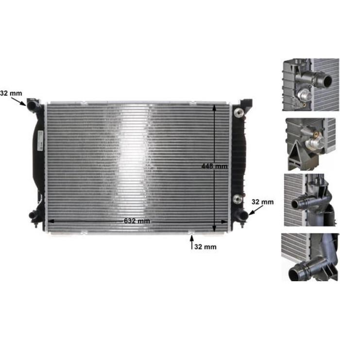 MAHLE Kühler, Motorkühlung CR 424 000S MAHLE Kühler, Motorkühlung CR 424 000S