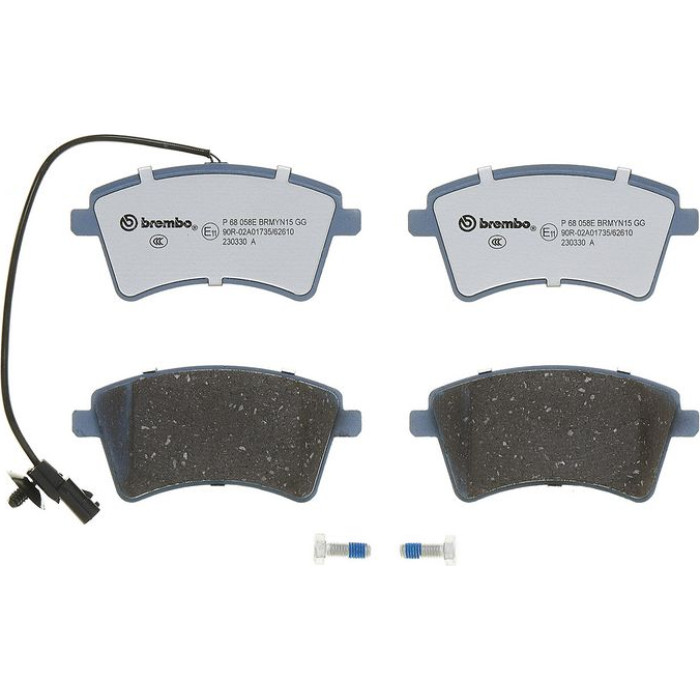 BREMBO Bremsbelagsatz, Scheibenbremse P 68 058E BREMBO Bremsbelagsatz, Scheibenbremse P 68 058E