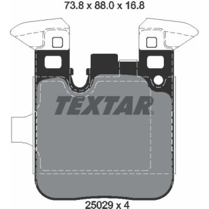 Textar Bremsbelagsatz 2502901 Textar Bremsbelagsatz 2502901
