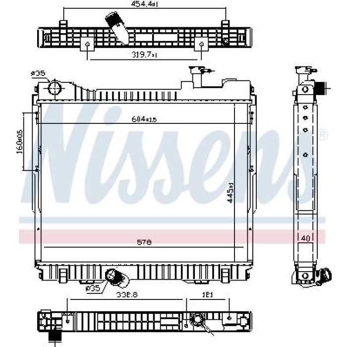 Nissens Wasserkühler PKW 68742 Nissens Wasserkühler PKW 68742