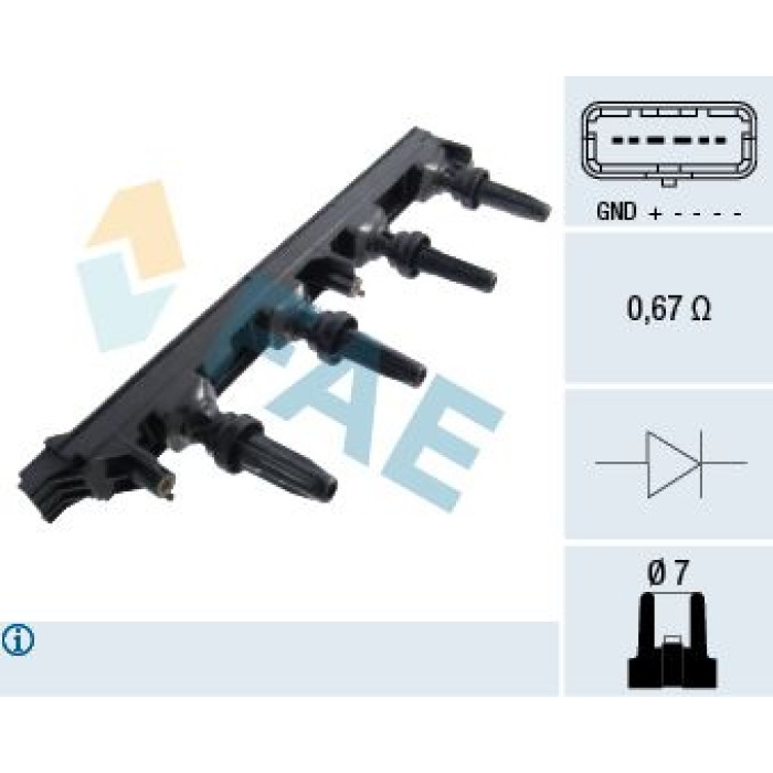FAE Zündspule 80278 FAE Zündspule 80278