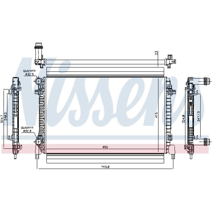 Nissens Wasserkühler PKW 65327 Nissens Wasserkühler PKW 65327