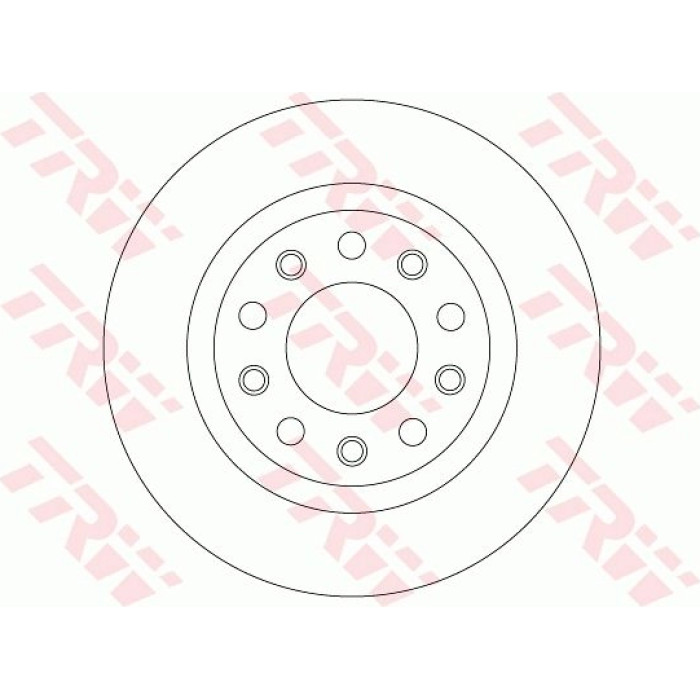 TRW Bremsscheibe Alfa T. Giulietta 1.6-2.0 Jtdm 10-beschichtet DF8070 TRW Bremsscheibe Alfa T. Giulietta 1.6-2.0 Jtdm 10-beschichtet DF8070