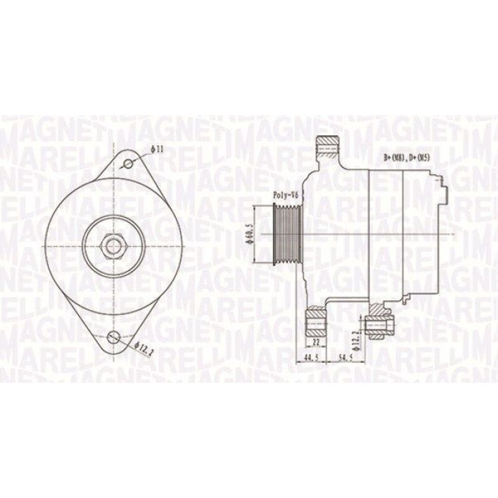 Magneti Marelli Lichtmaschine 063732062010 Magneti Marelli Lichtmaschine 063732062010