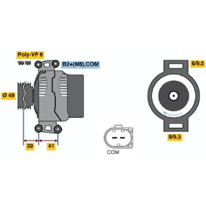 Bosch Generator 0124525561 Bosch Generator 0124525561