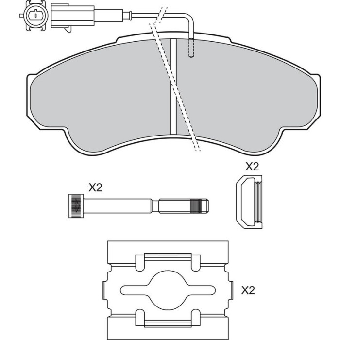 Valeo Bremsbelagsatz 598569 Valeo Bremsbelagsatz 598569