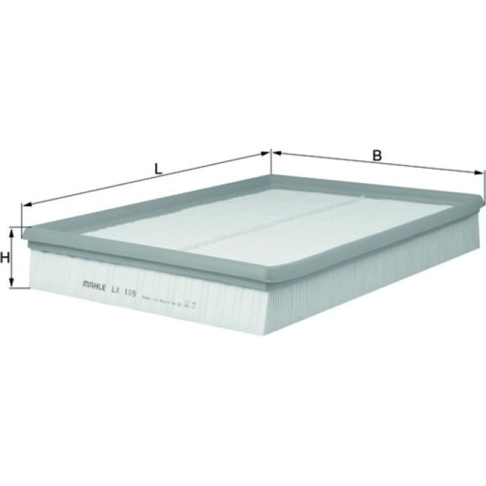 MAHLE Luftfilter LX 109 MAHLE Luftfilter LX 109