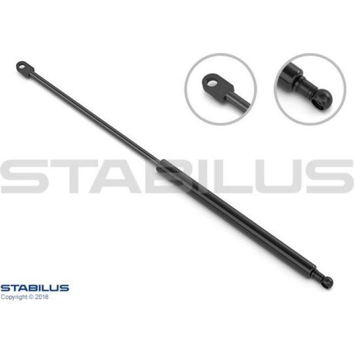 Stabilus Gasdruckfeder (Gasfeder), Heckscheibendämpfer, 560 N, 243 mm - 4043KY Stabilus Gasdruckfeder (Gasfeder), Heckscheibendämpfer, 560 N, 243 mm - 4043KY
