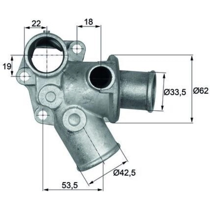 Integralthermostat mit Dichtung TI 73 80D