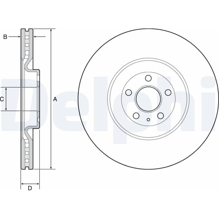 Delphi Bremsscheibe BG9233C Delphi Bremsscheibe BG9233C