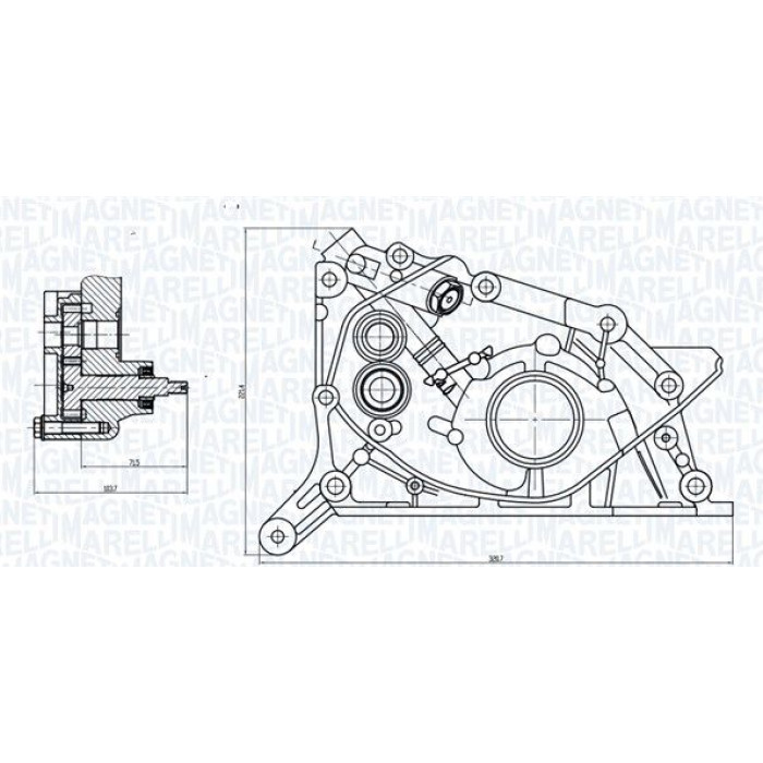 Magneti Marelli Ölpumpe 351516000089 Magneti Marelli Ölpumpe 351516000089