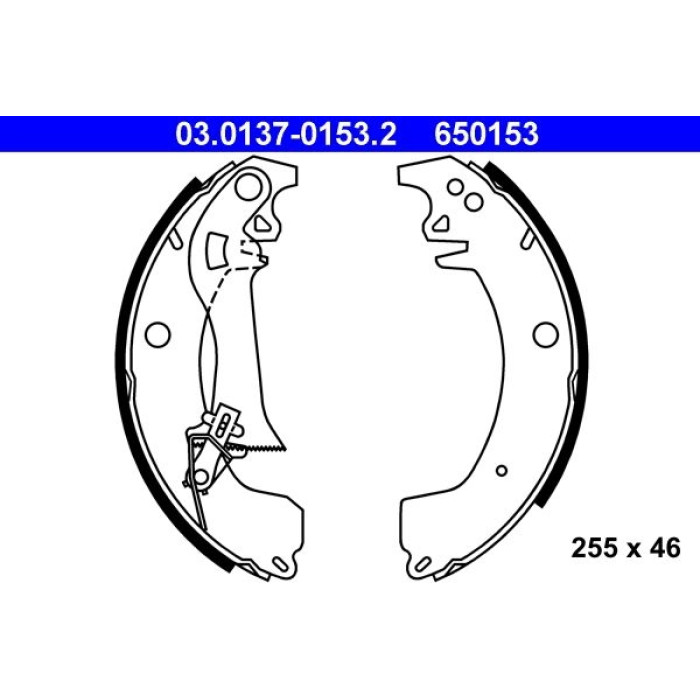 ATE Bremsbacken 03.0137-0153.2