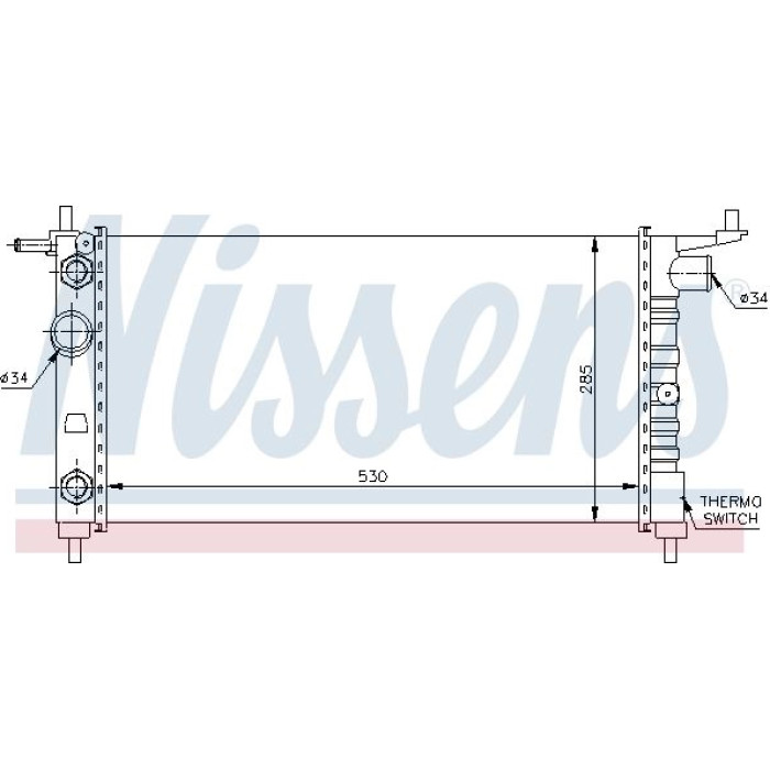 Nissens Wasserkühler PKW 63284 Nissens Wasserkühler PKW 63284