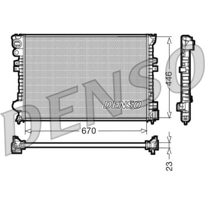 Denso Motorkühler DRM07055 Denso Motorkühler DRM07055