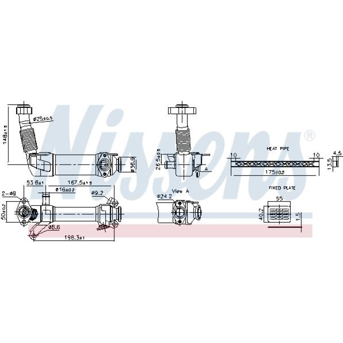 Nissens AGR-Kühler 989280 Nissens AGR-Kühler 989280