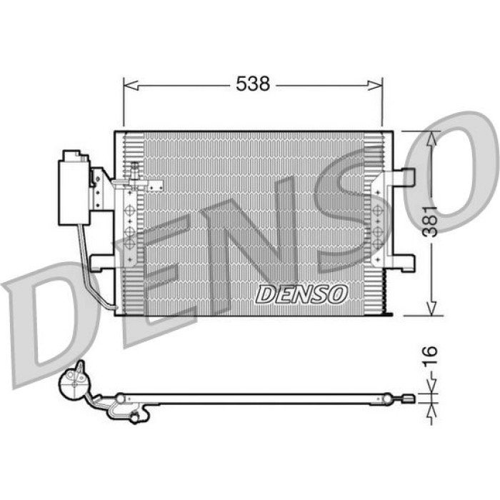 Denso Klimakondensator DCN17025