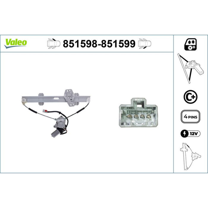 Valeo Fensterheber 851598