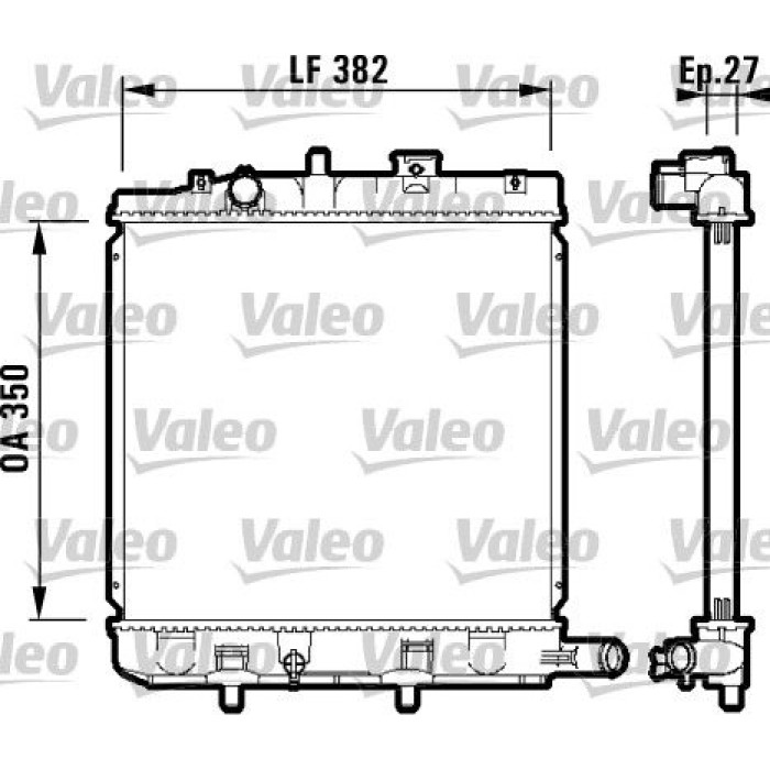 Valeo Motorkühler 732726 Valeo Motorkühler 732726