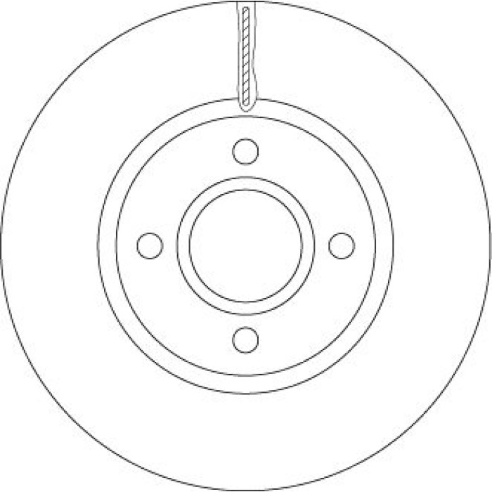 TRW Bremsscheibe Vorderachse DF6509 TRW Bremsscheibe Vorderachse DF6509