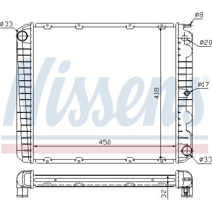 Nissens Wasserkühler PKW 65545A Nissens Wasserkühler PKW 65545A