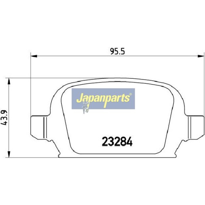 Japanparts Bremsbeläge PP-0402AF Japanparts Bremsbeläge PP-0402AF