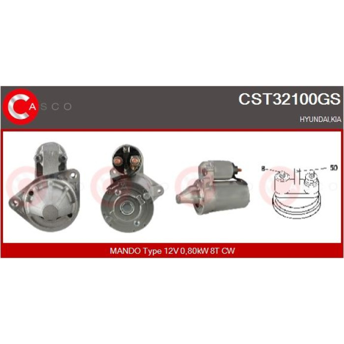 CASCO Anlasser CST32100GS CASCO Anlasser CST32100GS