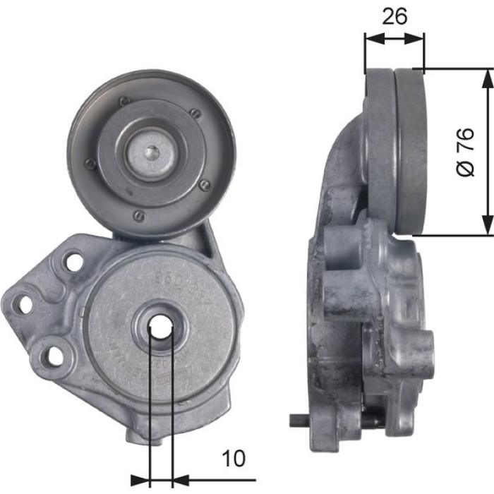 Gates Spannrolle T39173 Gates Spannrolle T39173