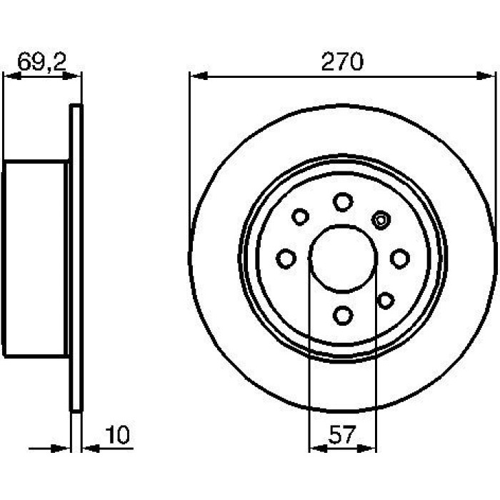 Bosch Bremsscheibe Hinterachse 0 986 478 420 Bosch Bremsscheibe Hinterachse 0 986 478 420