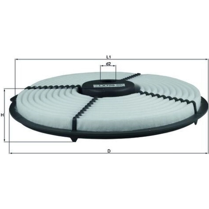 MAHLE Luftfilter LX 729 MAHLE Luftfilter LX 729