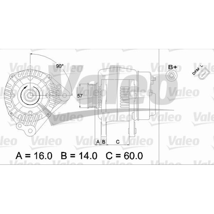 Valeo Lichtmaschine 437411 Valeo Lichtmaschine 437411