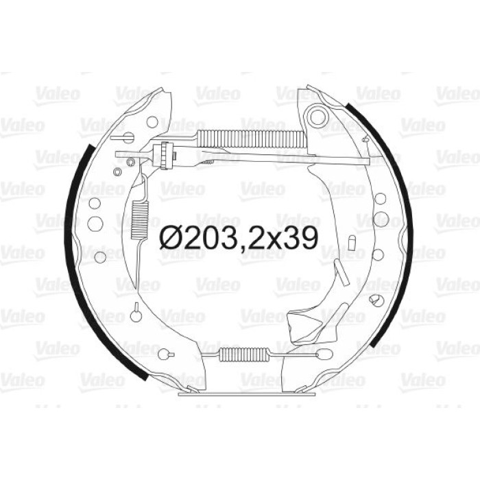 Valeo Bremsbacken 554805