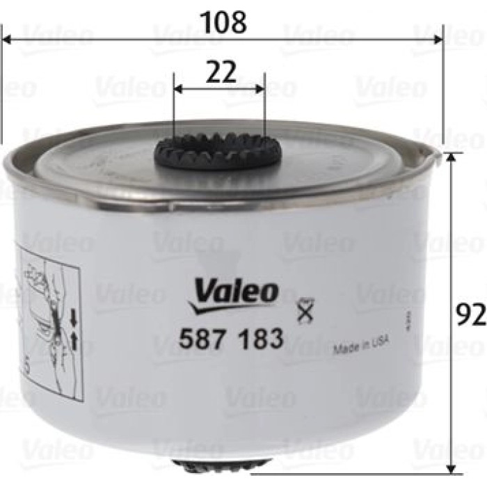 Valeo Kraftstofffilter 587183 Valeo Kraftstofffilter 587183