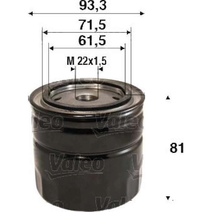 Valeo Ölfilter 586110 Valeo Ölfilter 586110