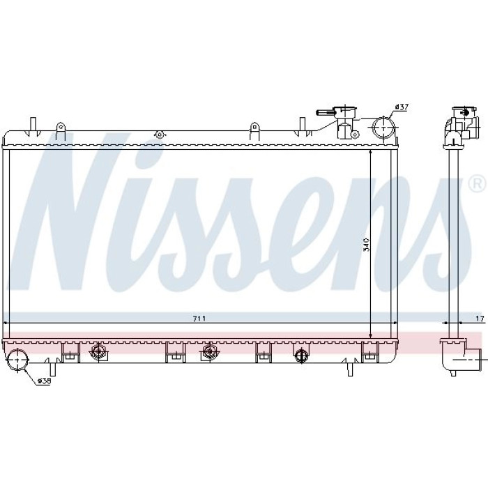 Nissens Wasserkühler PKW 64186 Nissens Wasserkühler PKW 64186