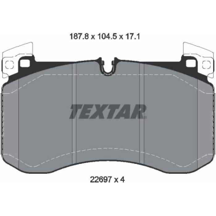 Textar Bremsbelagsatz 2269701