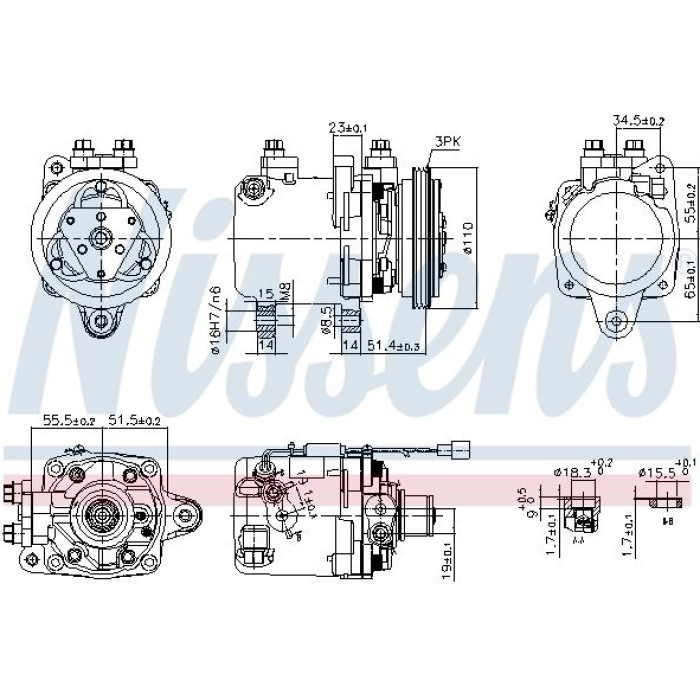 Nissens Klimakompressor PKW 89163 Nissens Klimakompressor PKW 89163
