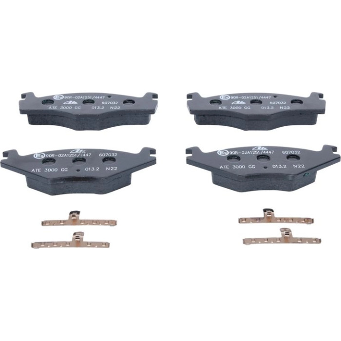 13.0460-7032.2 ATE Bremsbelagsatz VW Vorderachse Caddy/Golf/Jetta/Passat/Vento 1, 0-1, 8 79-99 13.0460-7032.2 13.0460-7032.2 ATE Bremsbelagsatz VW Vorderachse Caddy/Golf/Jetta/Passat/Vento 1, 0-1, 8 79-99 13.0460-7032.2