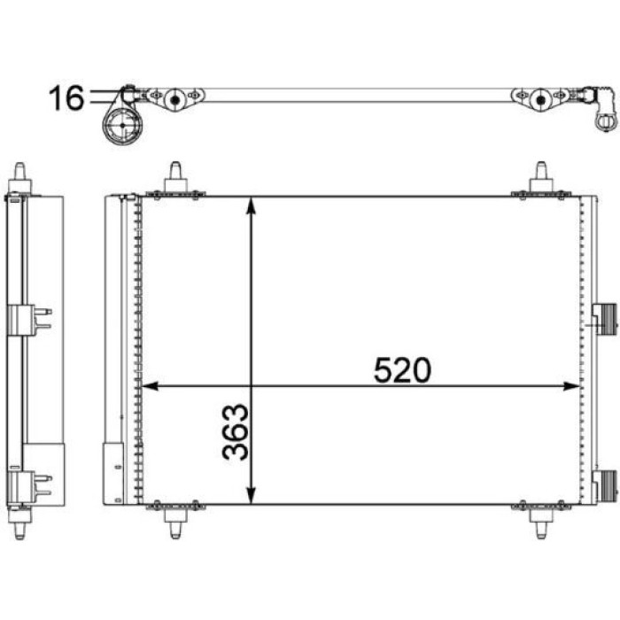 MAHLE Kondensator, Klimaanlage AC 447 000P MAHLE Kondensator, Klimaanlage AC 447 000P