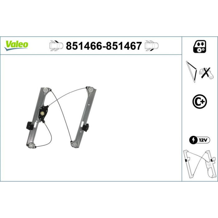 Valeo Fensterheber 851466 Valeo Fensterheber 851466
