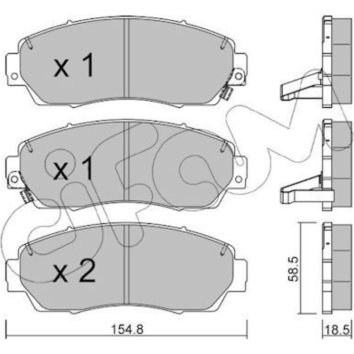 CIFAM Bremsbelagsatz, Scheibenbremse 822-903-0 CIFAM Bremsbelagsatz, Scheibenbremse 822-903-0