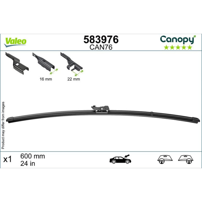 583976 Valeo Scheibenwischer 583976 583976 Valeo Scheibenwischer 583976