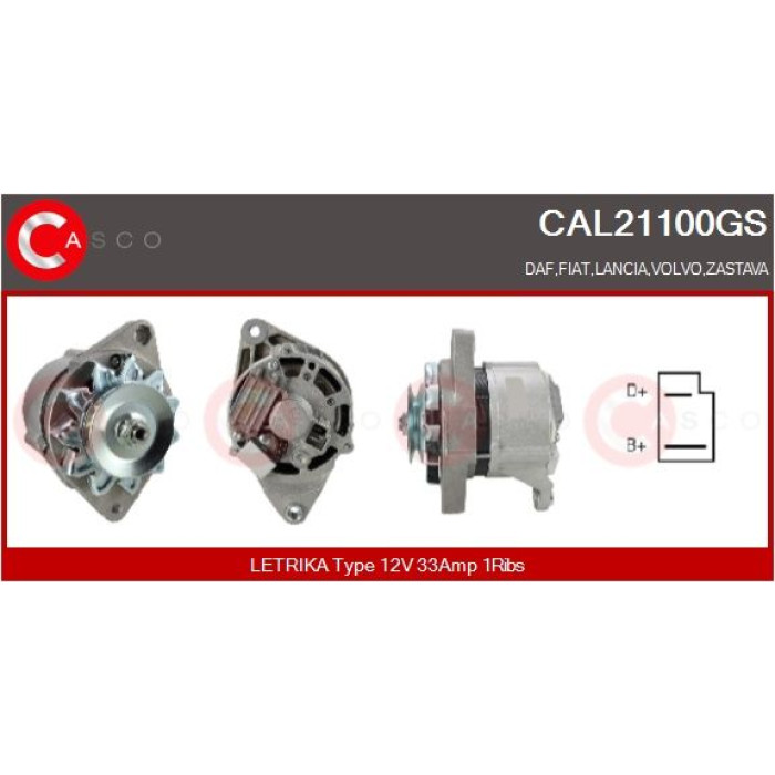 CASCO Generator CAL21100GS CASCO Generator CAL21100GS
