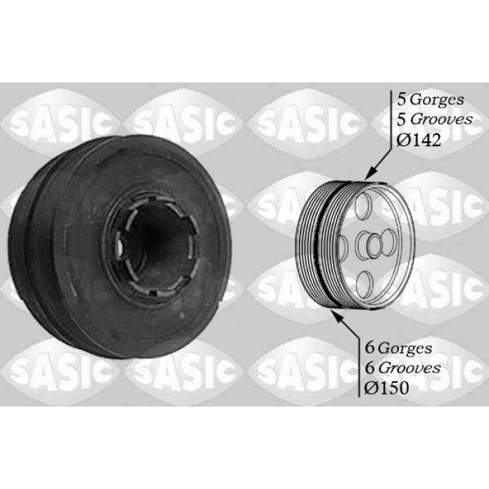 SASIC Riemenscheibe, Kurbelwelle 9001810 SASIC Riemenscheibe, Kurbelwelle 9001810