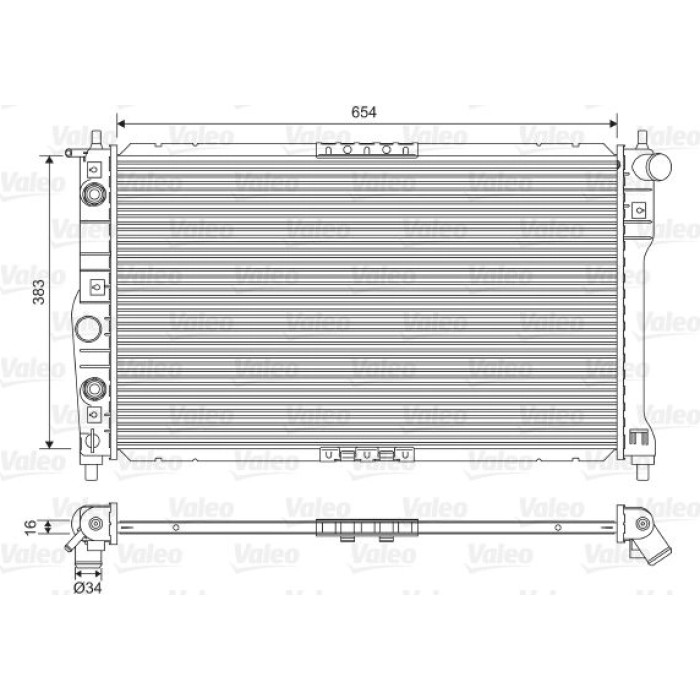 Valeo Motorkühler 701558