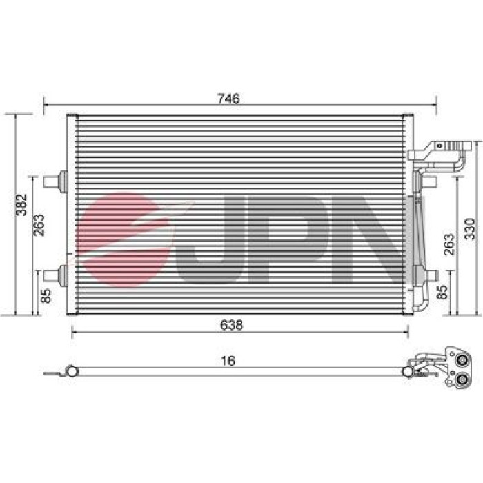 60C9147-JPN JPN Kondensator Klimaanlage 60C9147-JPN 60C9147-JPN JPN Kondensator Klimaanlage 60C9147-JPN