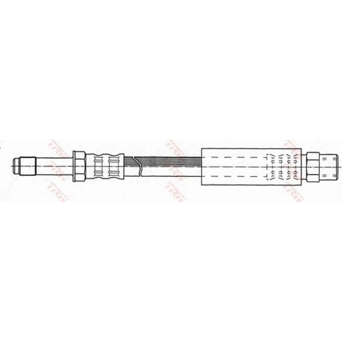 TRW Bremsschlauch Hinterachse PHB348 TRW Bremsschlauch Hinterachse PHB348