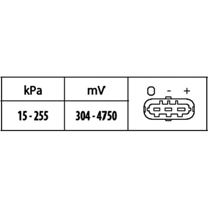 HELLA Sensor, Ladedruck 6PP 009 400-451 HELLA Sensor, Ladedruck 6PP 009 400-451