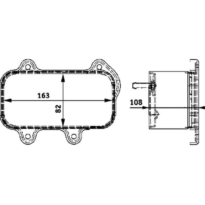 MAHLE Ölkühler, Motoröl CLC 39 000P MAHLE Ölkühler, Motoröl CLC 39 000P
