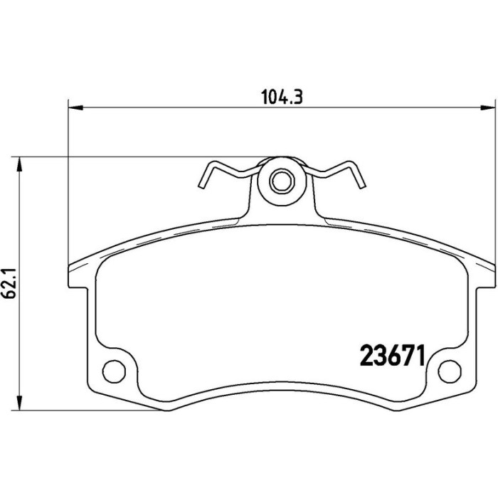 BREMBO Bremsbelagsatz, Scheibenbremse P 41 004 BREMBO Bremsbelagsatz, Scheibenbremse P 41 004